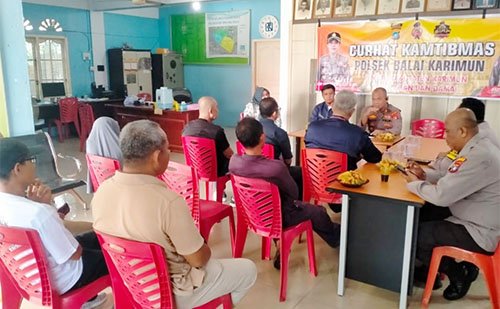 Bahas Narkoba Hingga Keamanan Lingkungan, Polsek Balai Karimun Tampung Keluhan Warga Tanjung Balai