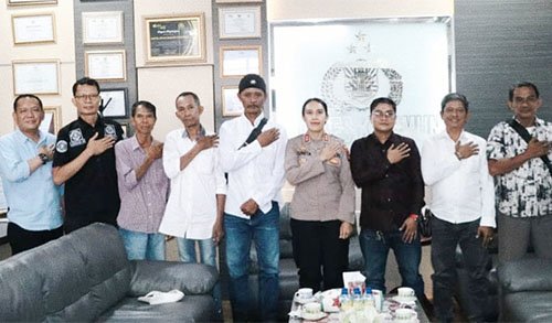 Bangun Komunikasi, DPC IPJI Kabupaten Karimun Audiensi dengan Kapolres