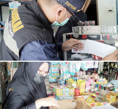 Bea Cukai Gelar Operasi Pasar Terkait Peredaran Rokok Ilegal di Karimun