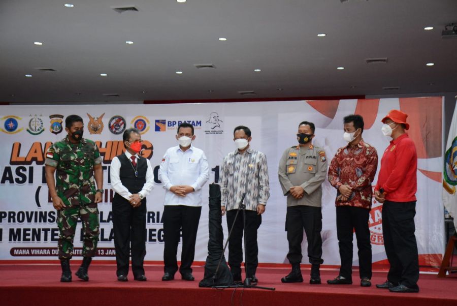 Brigjen TNI Jimmy Dampingi Mendagri ke Pulau Karang Singa Kepri