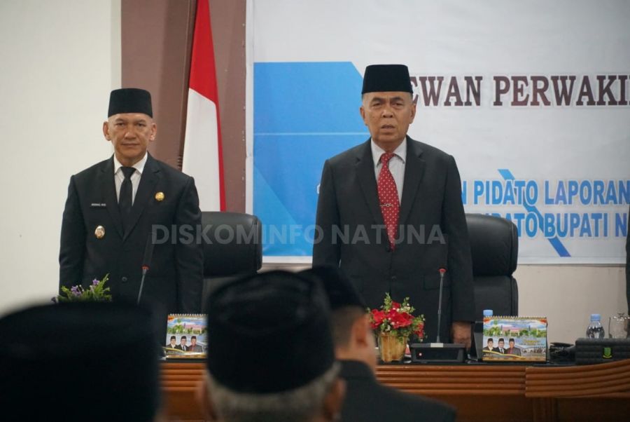 Bupati Natuna Sampaikan LKPJ 2023 dan Ranperda T.A. 2024 Pada Rapat Paripurna DPRD Kabupaten Natuna