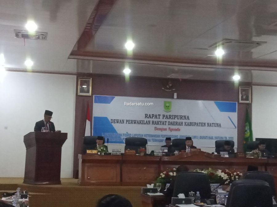 DPRD Natuna Gelar Rapat Paripurna LKPJ Bupati 2023 dan Ranperda T.A. 2024