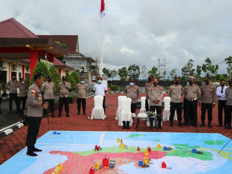 Gelar Tactical Floor Game, Polres Bintan Siap Amankan Travel Bubble