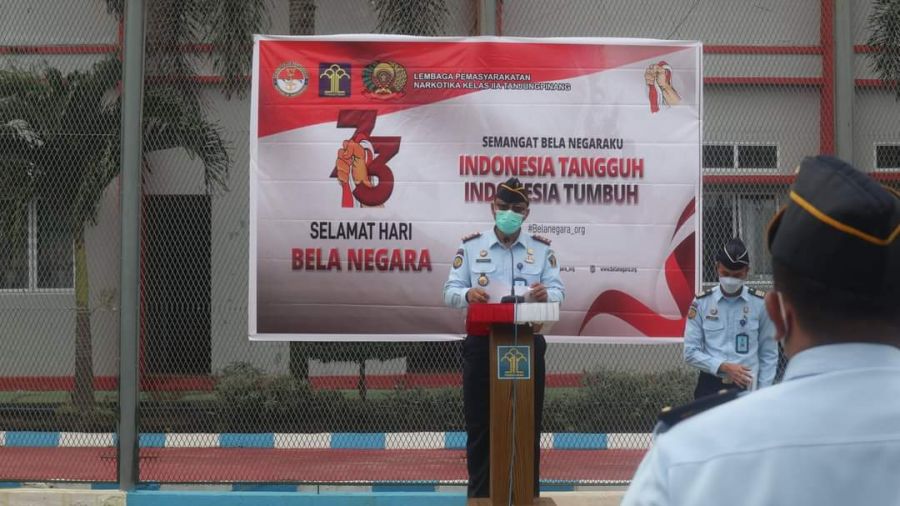 Lapas Narkotika Tanjungpinang Gelar Upacara Peringatan Hari Bela Negara ke 73