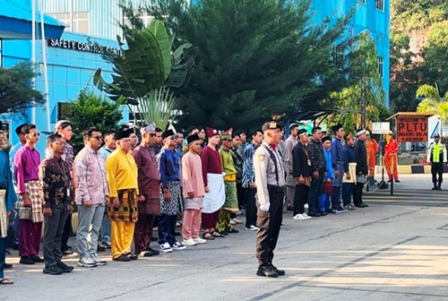 Melalui Upacara HUT RI ke-81, Sat Samapta Polres Karimun Bangkitkan Semangat Nasionalisme