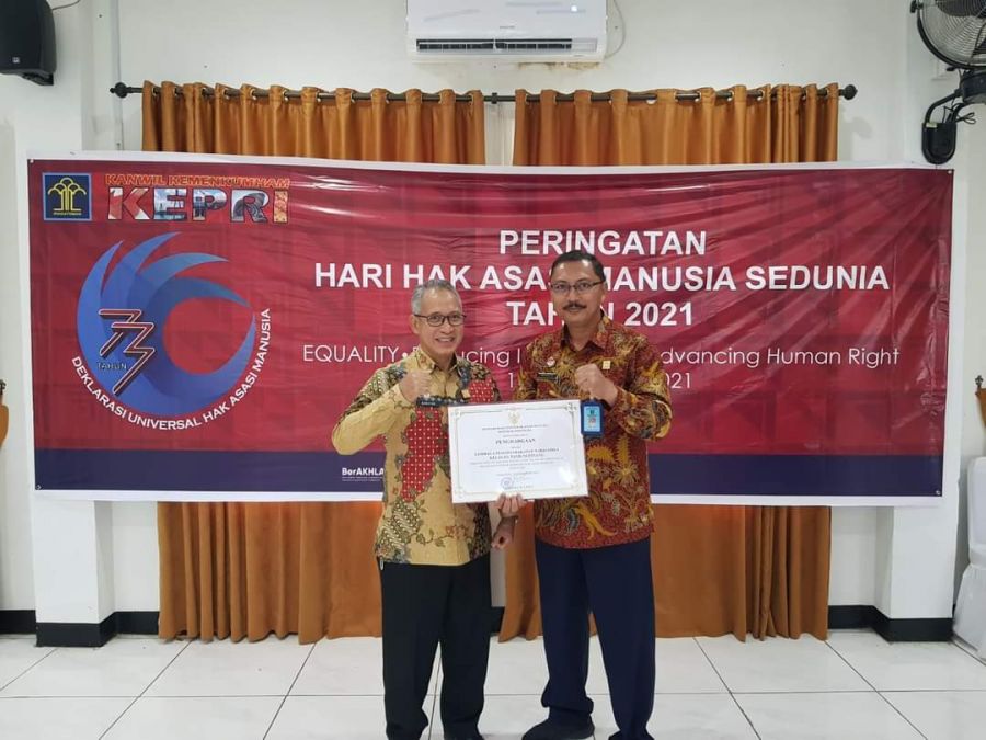 Pelayanan Publik Berbasis HAM 2021, Lapas Narkotika Raih Penghargaan