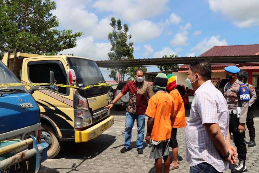 Polisi Amankan 3 Penambang Pasir Ilegal di Bintan
