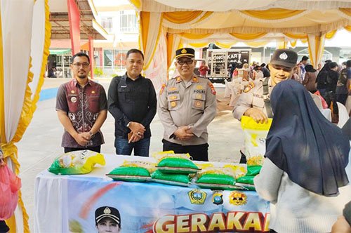 Polres Karimun Gelar Gerakan Pangan Murah, Bantu Masyarakat Peroleh Bahan Pokok Terjangkau