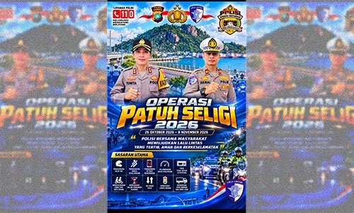 Polres Karimun Gelar Operasi Patuh Seligi 2026, Sasar 10 Pelanggaran Lalu Lintas