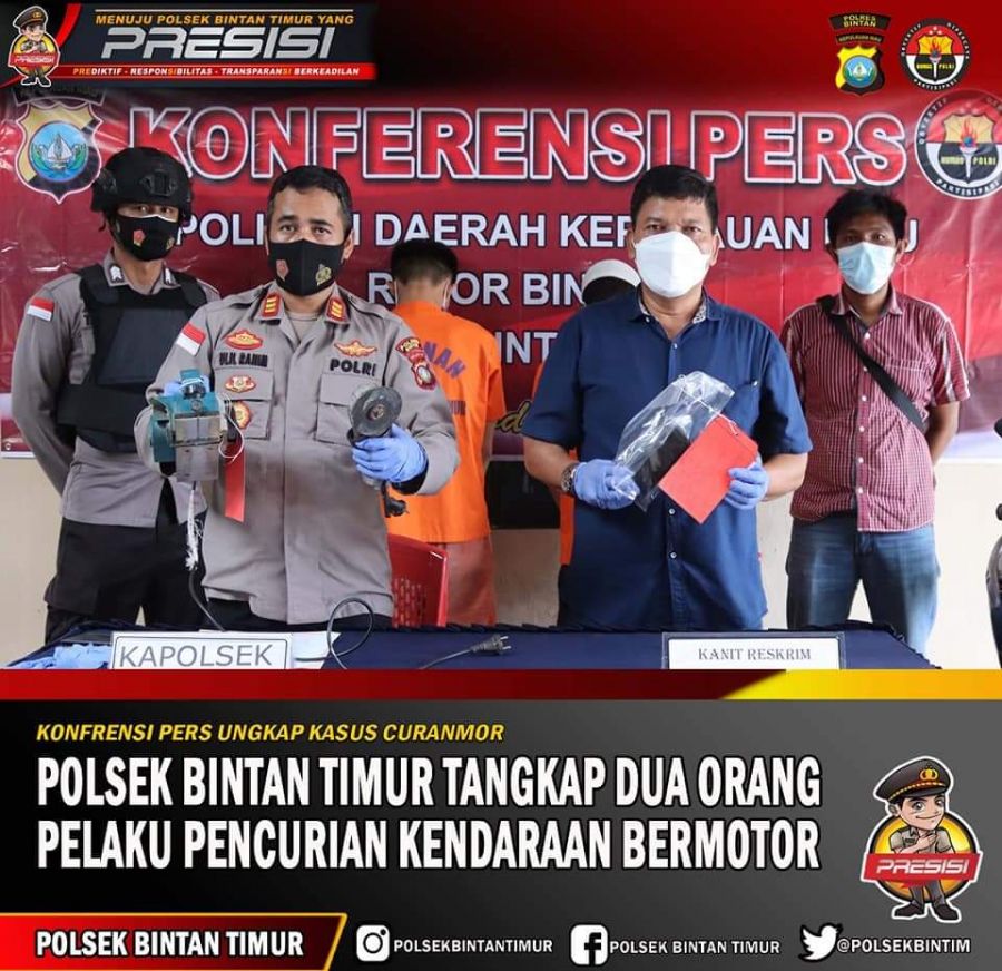 Polsek Bintim Berhasil Meringkus 2 Tersangka Curanmor