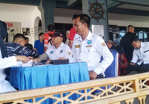 Sempena HUT RI ke 81, Lanal Tanjungbalai Karimun dan INTI Kepri Gelar Kegiatan Donor Darah
