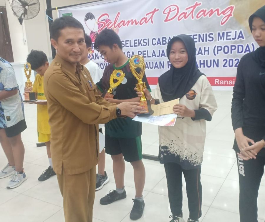 Urai Putri Marbella Menjuarai Seleksi Cabang Tenis Meja untuk Popda ke-IX Provinsi Kepri