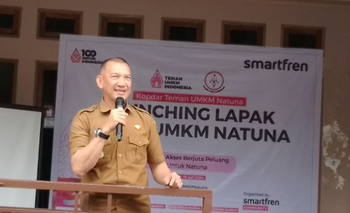 Wakil Bupati Launching Lapak Teman UMKM Smartfren Community Natuna