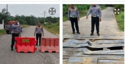 Langgar Batas Tonase, Jembatan Darurat Sinambek Ditutup Total