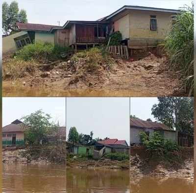 Sungai di Paskem Abrasi 1 Kilometer, Puluhan Rumah Warga Terancam Amblas